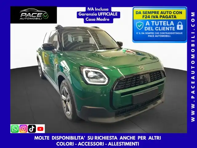 MINI Countryman D CLASSIC TRIM HUD BLACK PACK GREEN PDC KAMERA