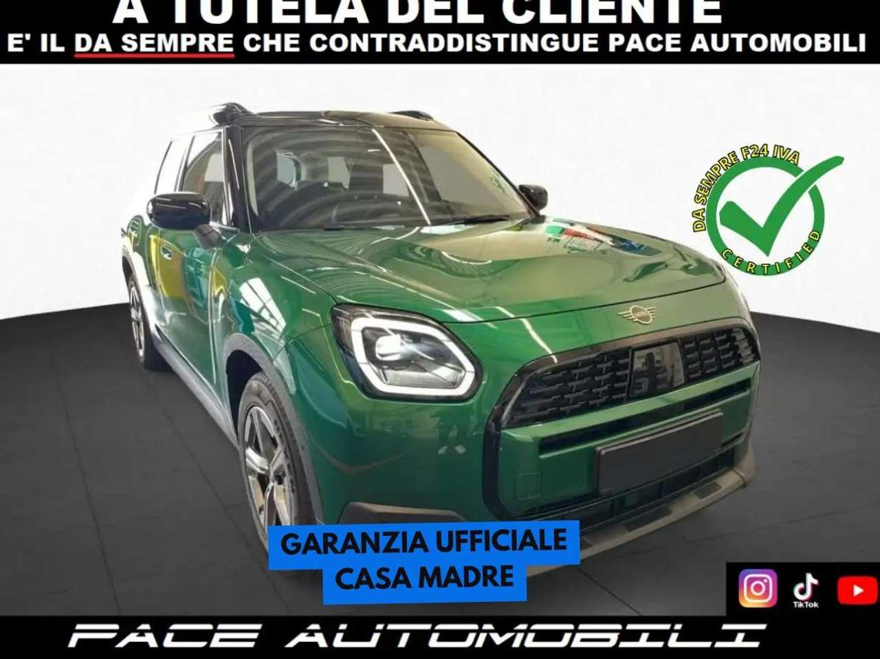 MINI Cooper D Countryman CLASSIC TRIM HUD BLACK PACK GREEN PDC KAMERA