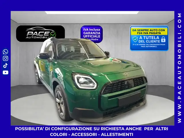 MINI Countryman D CLASSIC TRIM HUD BLACK PACK GREEN PDC KAMERA