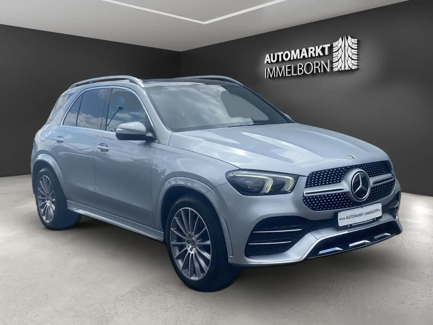 Mercedes-Benz GLE 350 de AMG 21*Distro*Pano*HUD*Burmest*AHK*DA Silber - 1