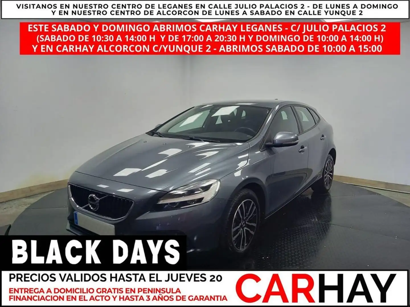 Volvo V40 2.0 D2 MOMENTUM GEARTRONIC AUT Gris - 1