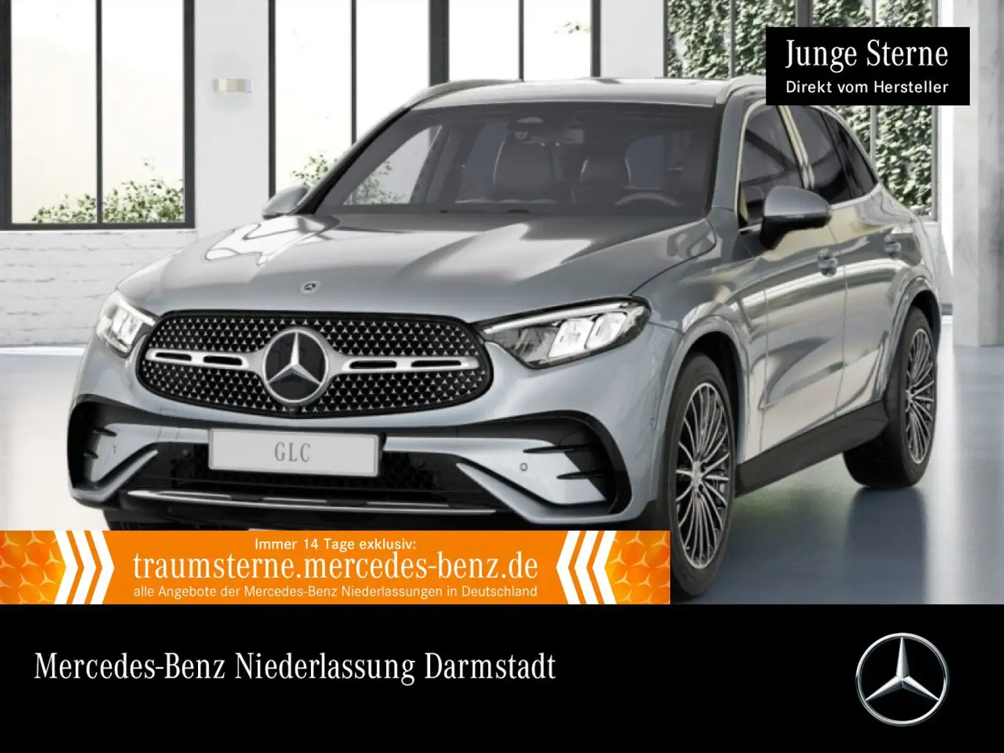 Mercedes-Benz GLC 200 d 4M AMG+360+AHK+LED+TOTW+KEYLESS+9G Silber - 1