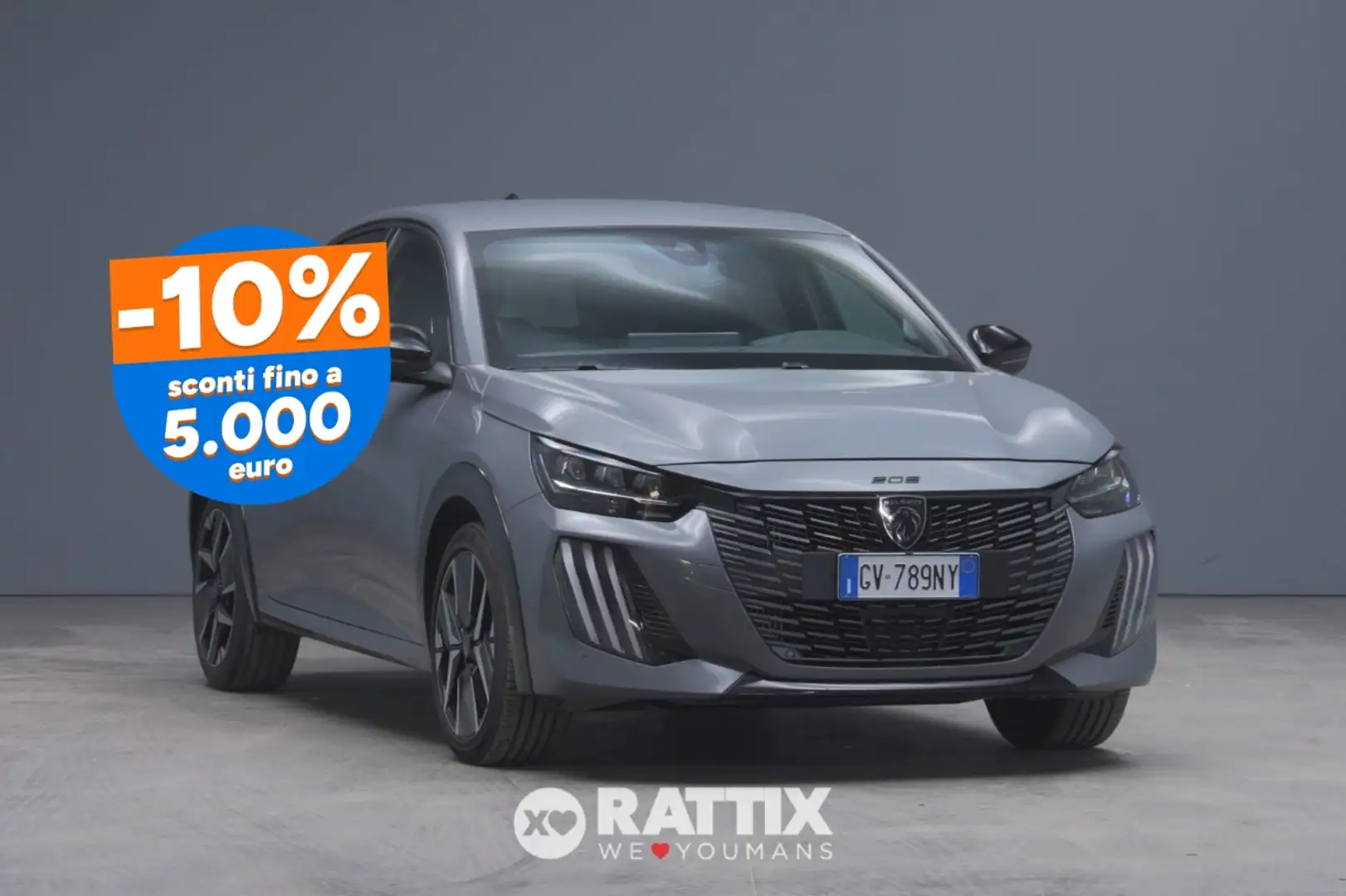 Peugeot 208 1.2 Puretech 100CV GT Gris - 1