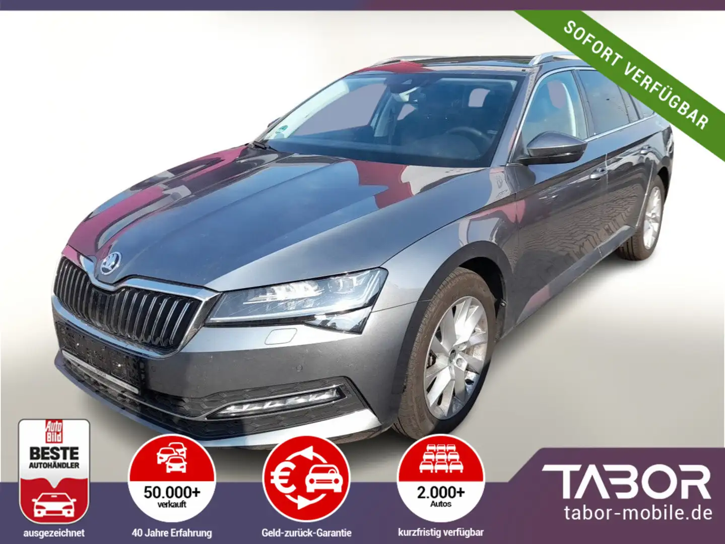 Skoda Superb Combi 2.0 TSI 190 DSG Style Matrix Nav Grau - 1