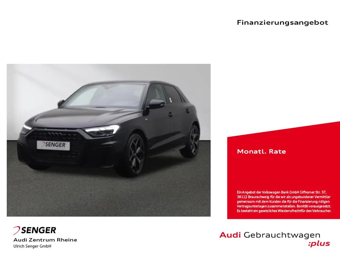 Audi A1 Sportback S line 40 TFSI Optik-Paket Navi LED Noir - 1