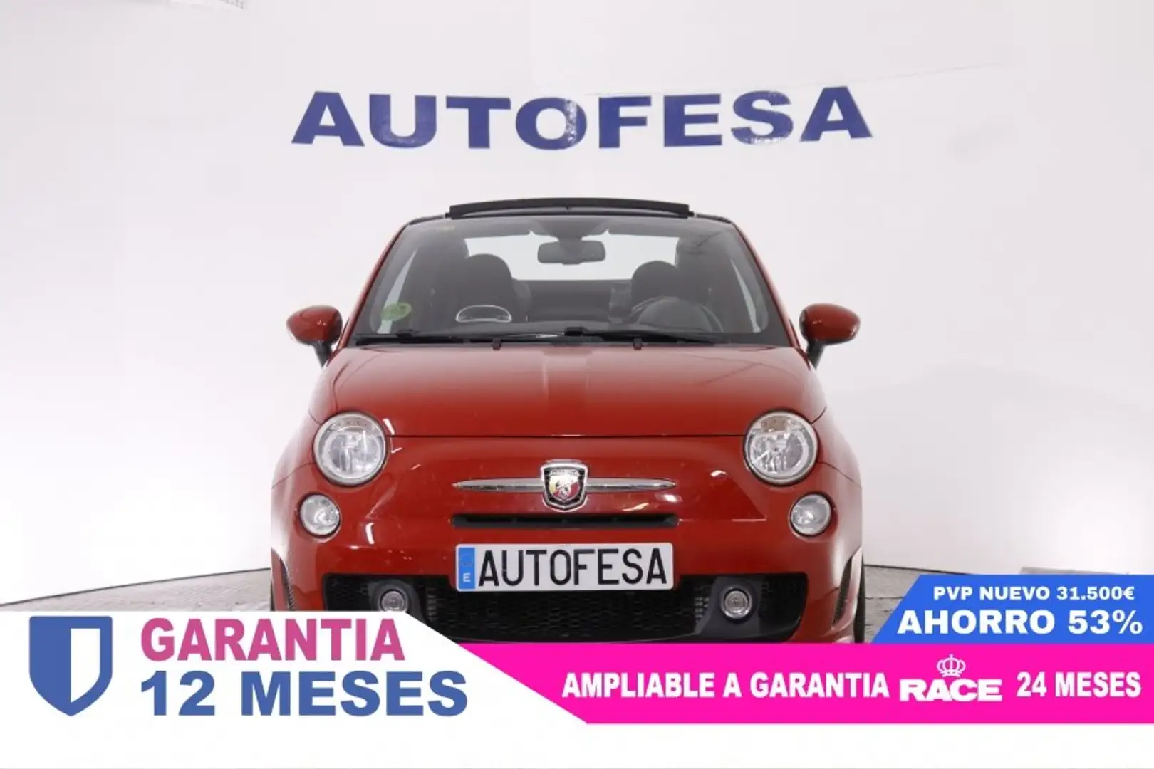 Abarth 500 C 1.4 TURBO AUTO 140CV 2P # PARKTRONIC Rouge - 2