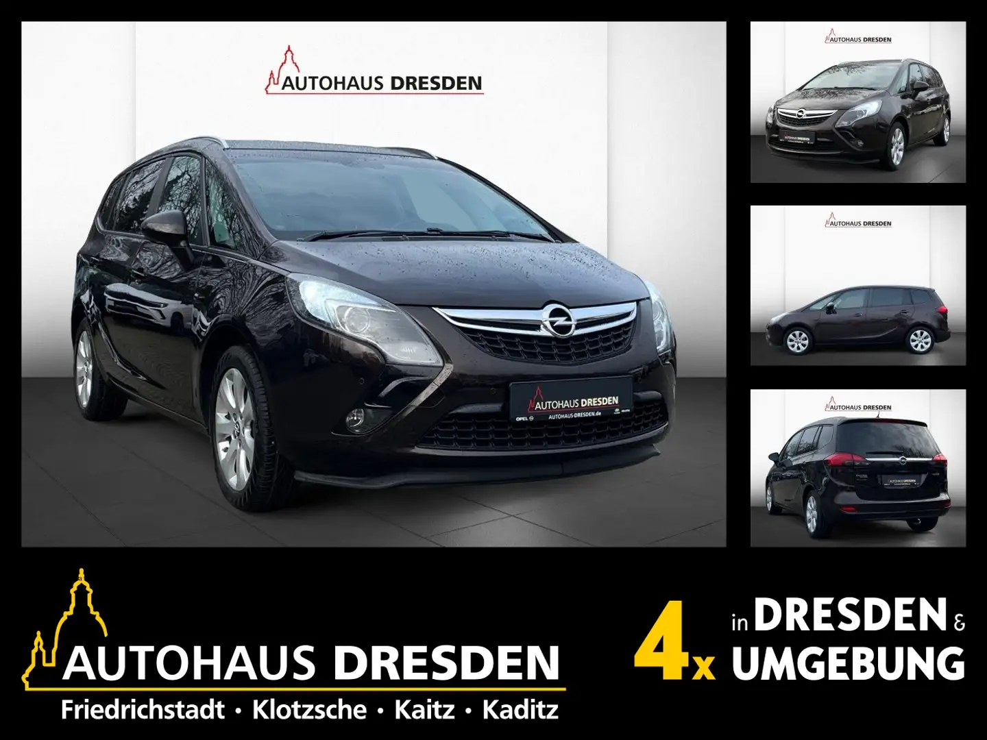 Opel Zafira C Tourer 1.4 Turbo Style SHZ+2xKlima+LM Barna - 1