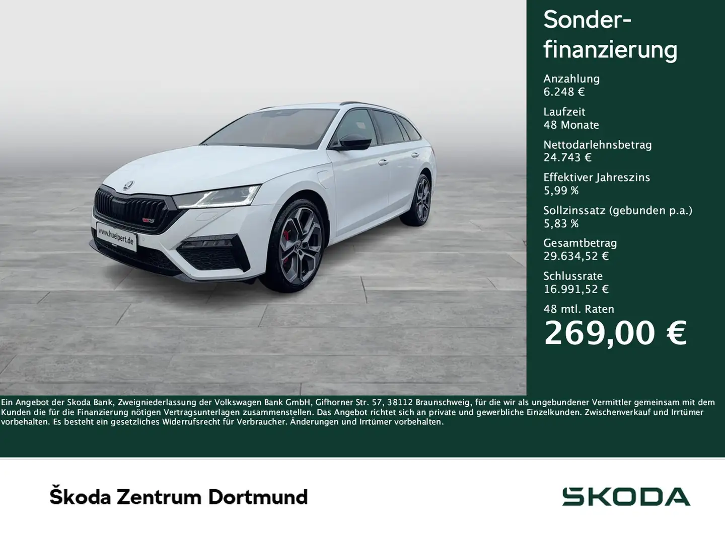 Skoda Octavia Combi 1.4 iV RS CAM ACC 19Z EKLAPPE NAVI Weiß - 1