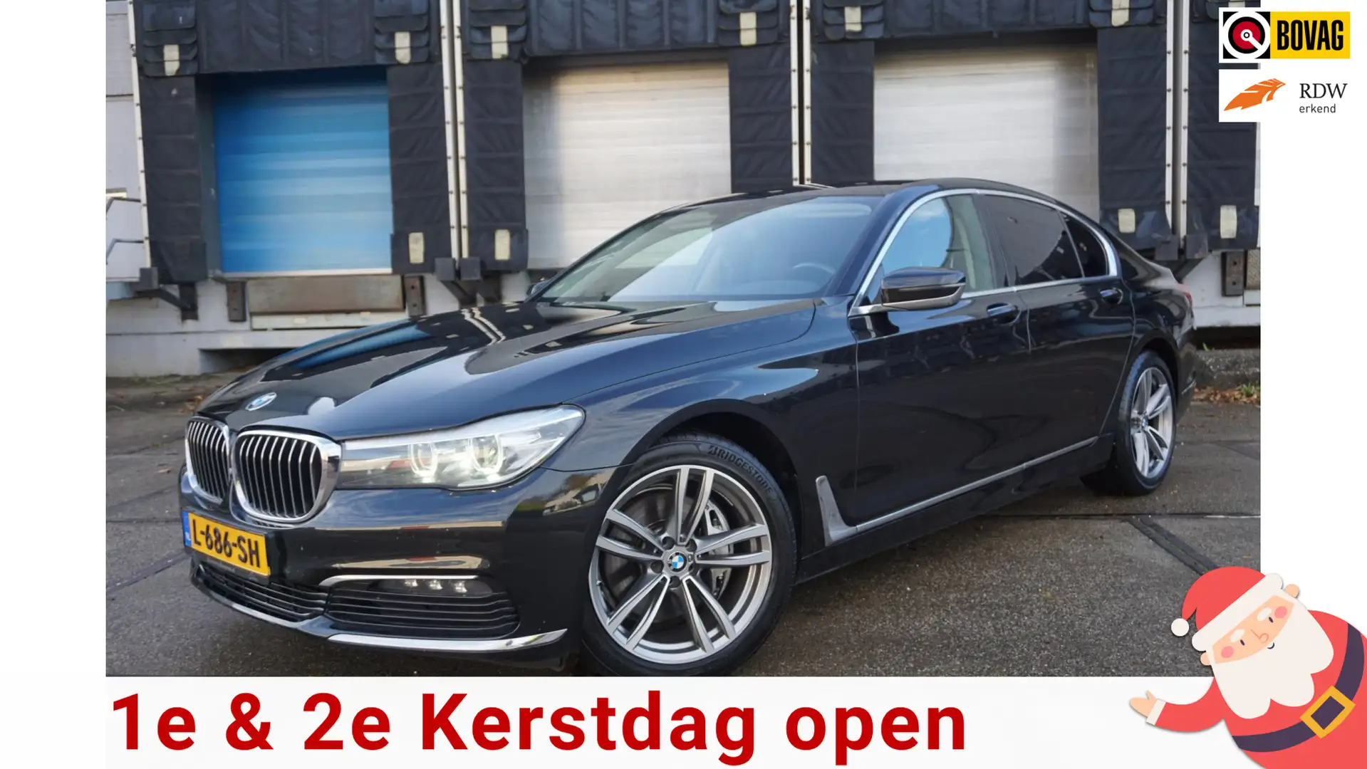 BMW 730 7-serie 730d Noir - 1