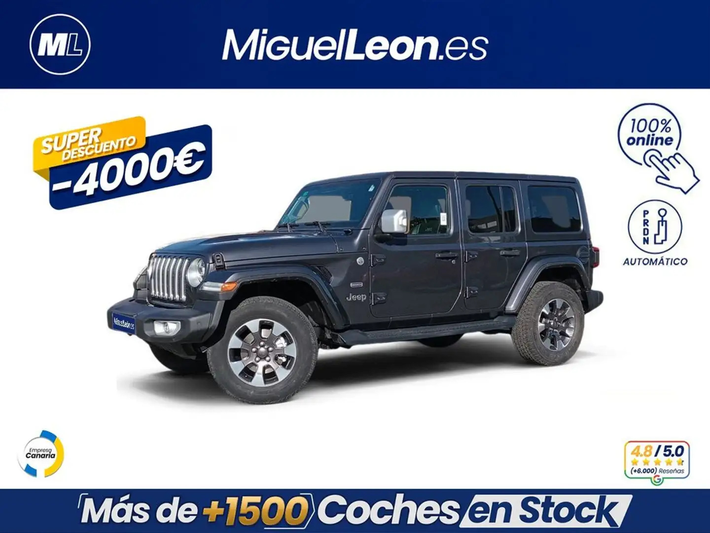 Jeep Wrangler Unlimited 2.0T GME Rubicon 8ATX Gris - 1