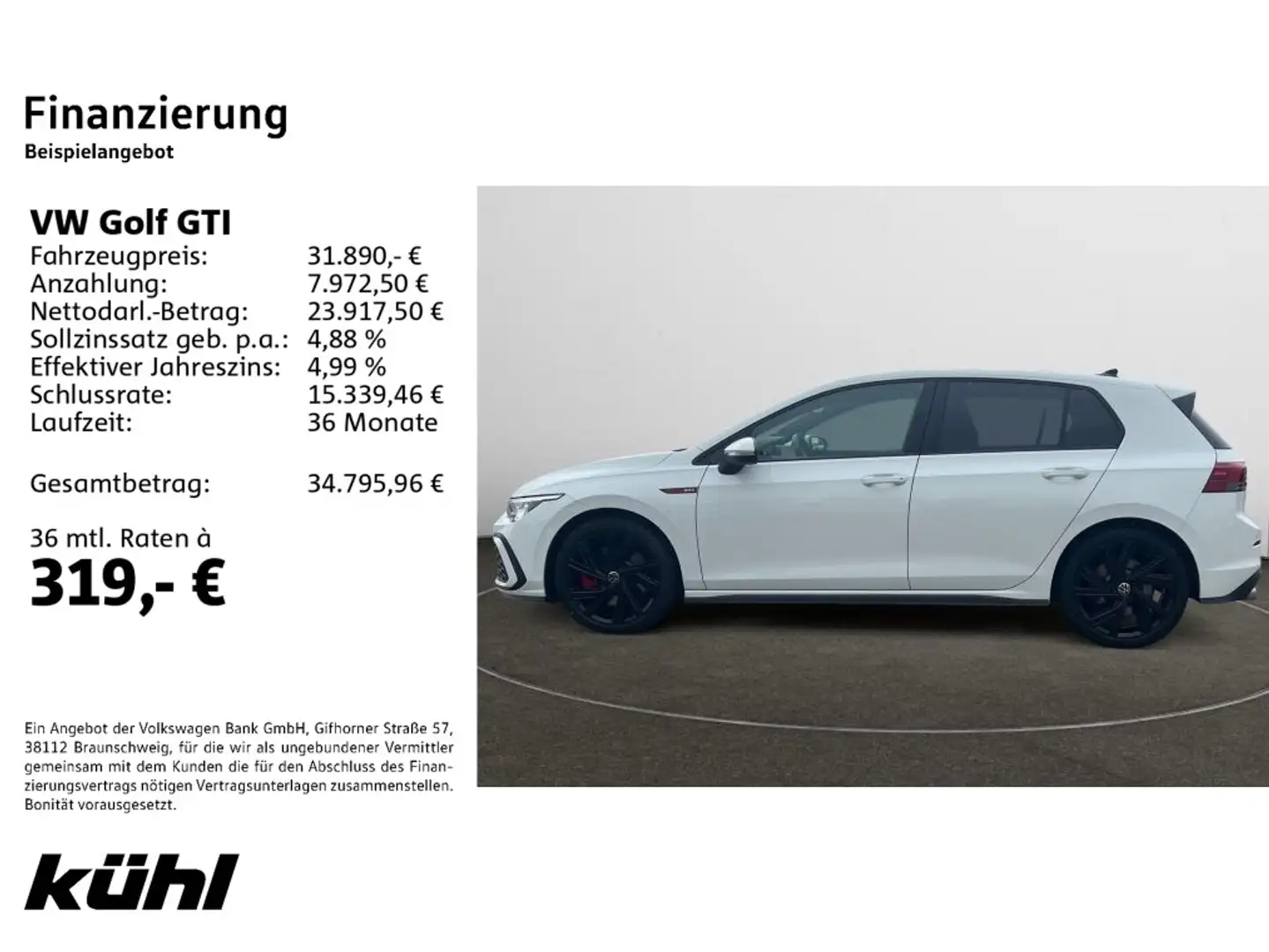 Volkswagen Golf GTI Golf VIII GTI 2.0 TSI DSG  Navi,LM18, Weiß - 2