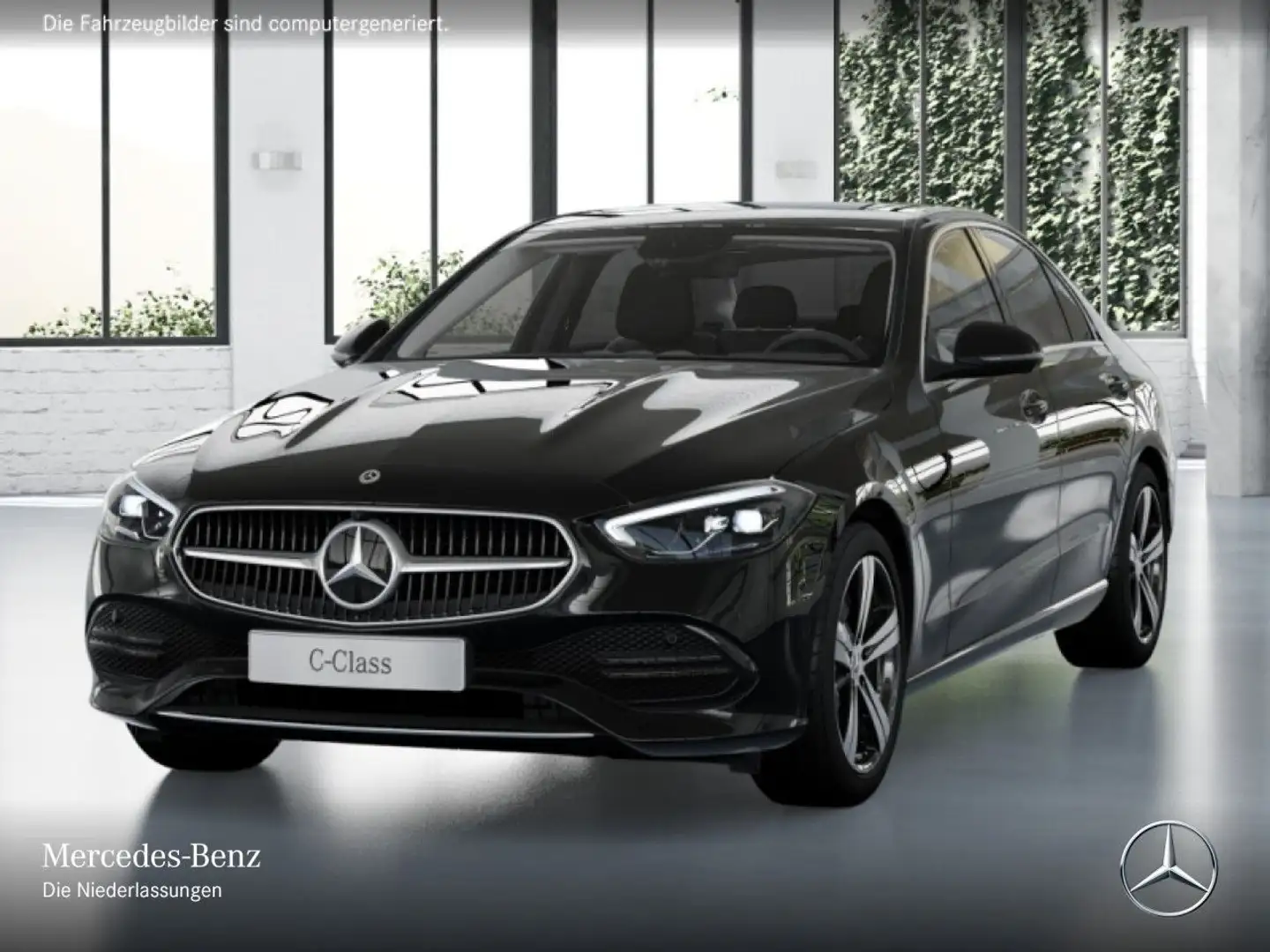Mercedes-Benz C 180 AVANTG+360+LED+TOTW+KEYLESS+9G Schwarz - 2