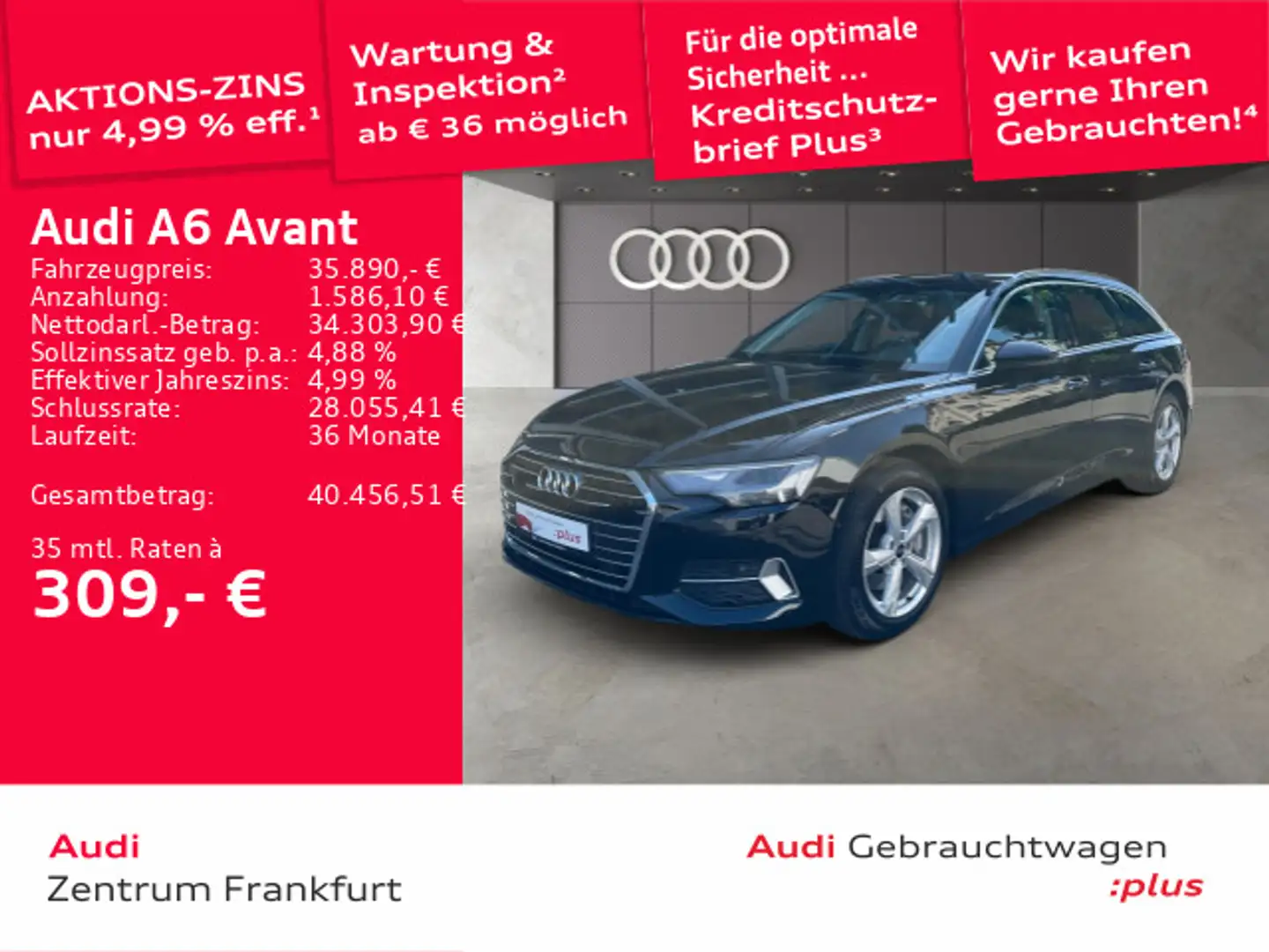 Audi A6 45 TFSI sport S tronic LED Navi DAB PDC Noir - 1