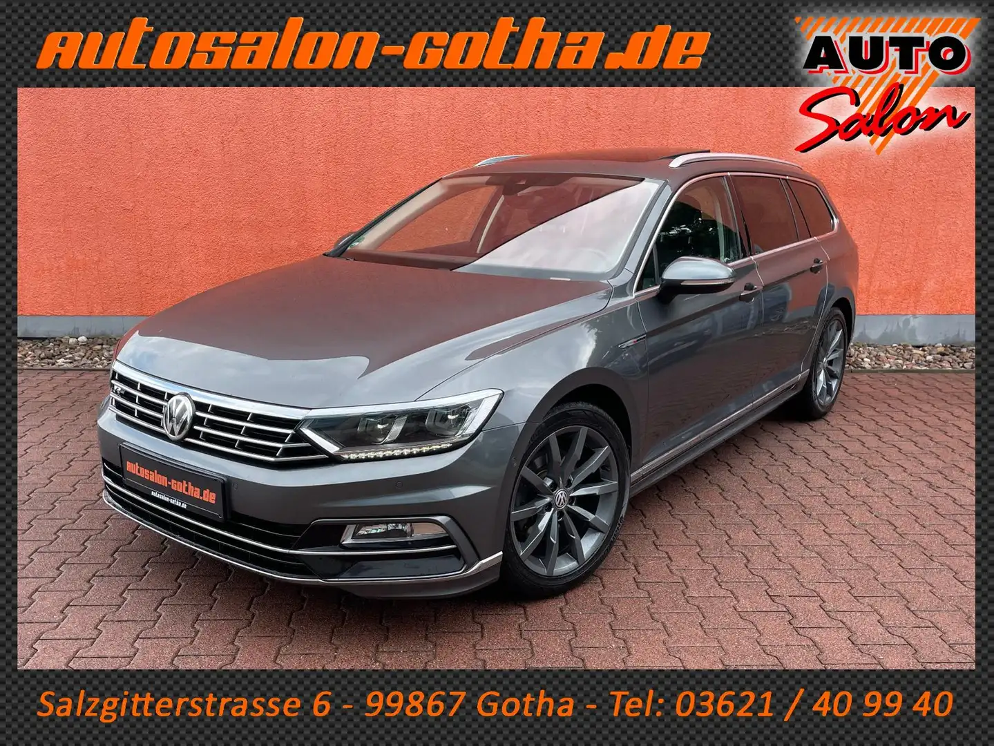 Volkswagen Passat Variant Passat Var Highline R-Line DSG 4Motion ACC+LEDER Grau - 1