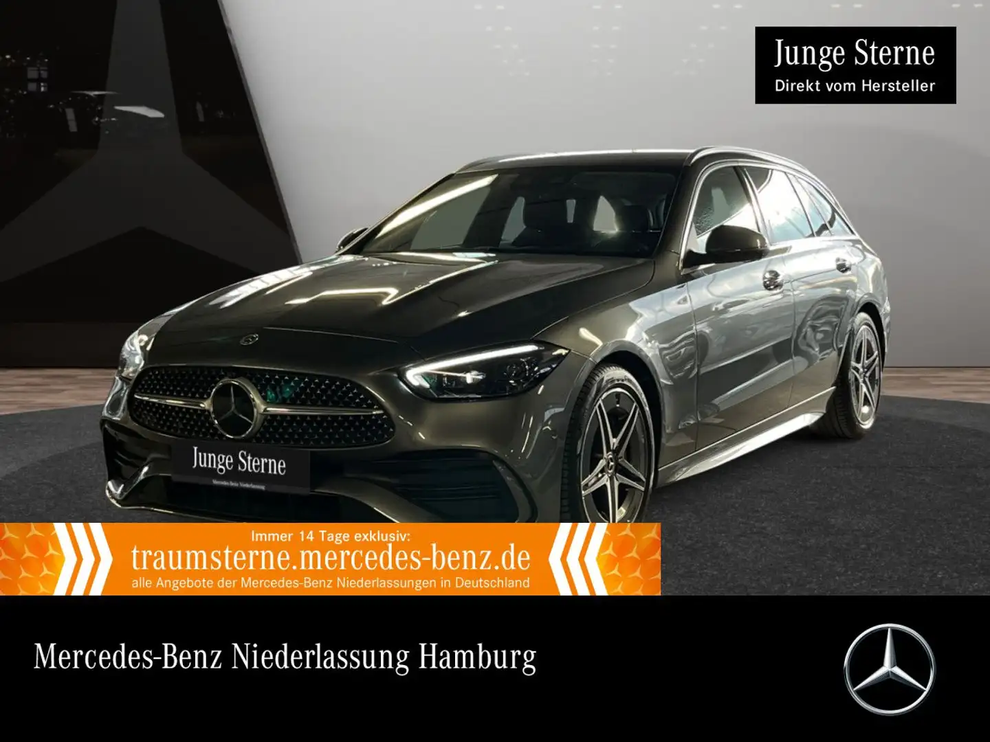 Mercedes-Benz C 200 T AMG+360+KEYLESS+9G Grau - 1