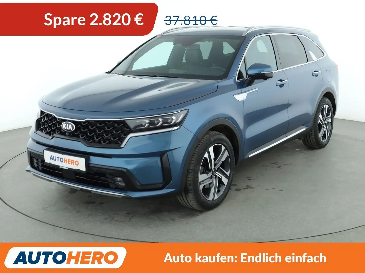 Kia Sorento 1.6 TGDI Plug-in Hybrid Platinum 4WD Aut.*NAVI*LED Bleu - 1