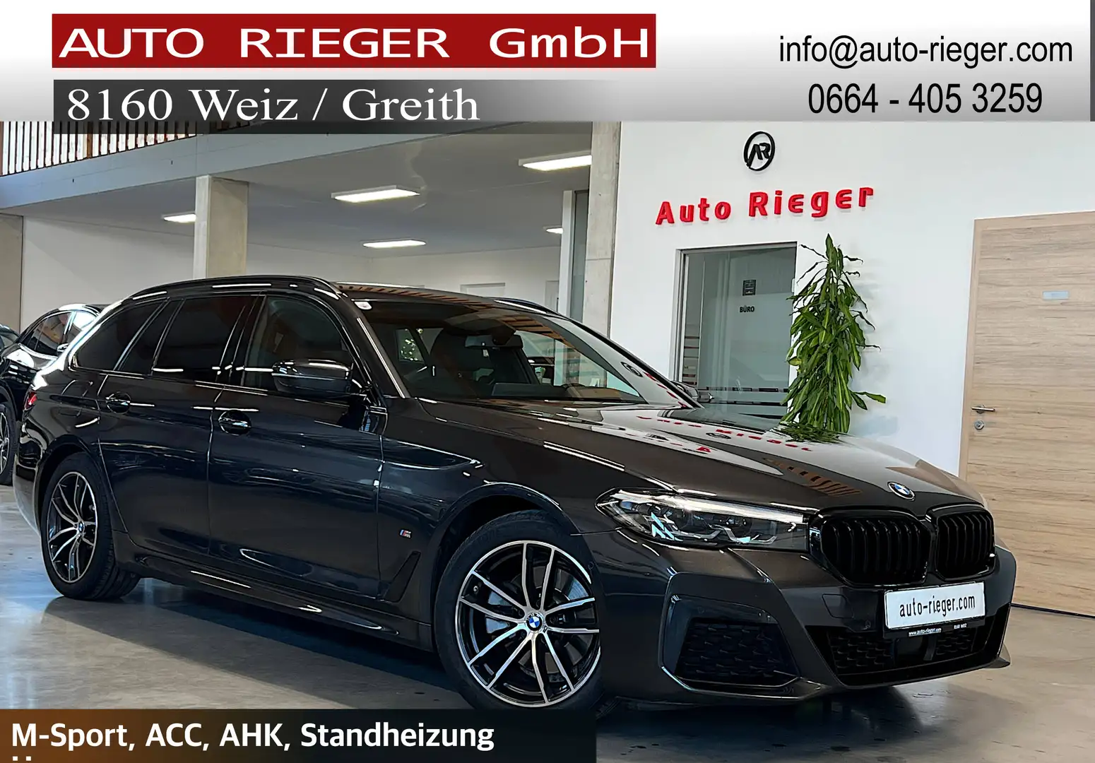 BMW 520 520 d xDrive M Sport AHK, Kamera, ACC Schwarz - 1