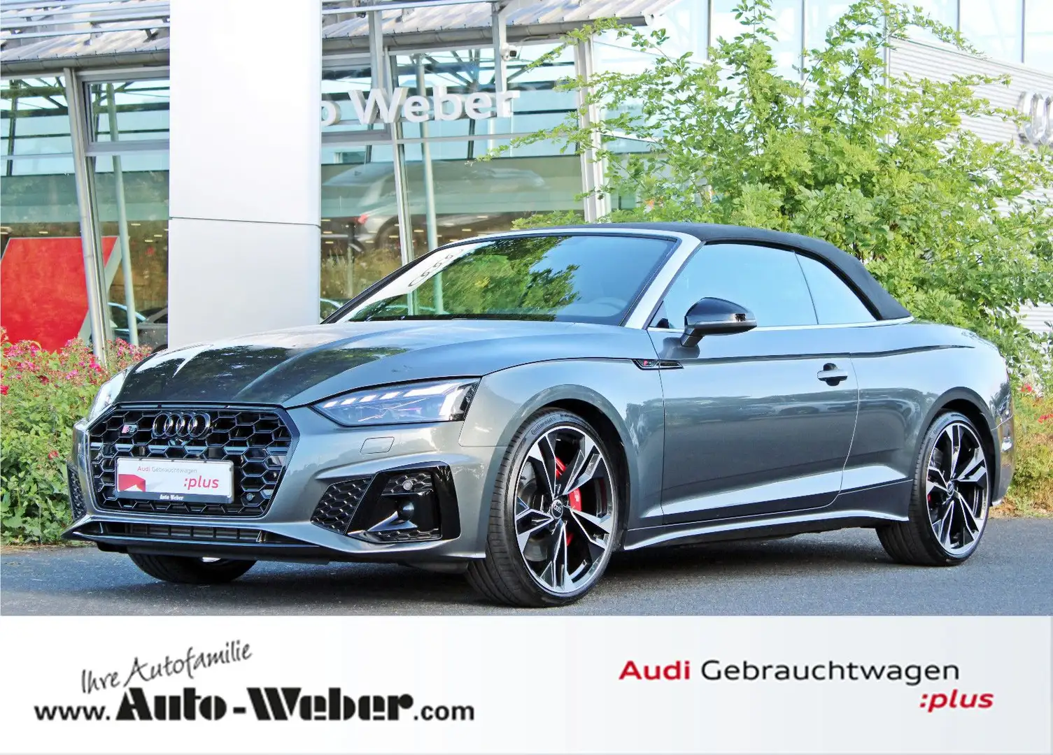 Audi S5 Cabriolet TFSI qu comp+ BLACK VC KOPFRAUMHZ Gri - 1
