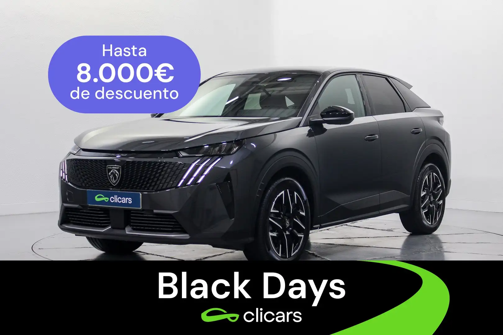 Peugeot 3008 Hybrid 136 Allure eDCS6 Gris - 1