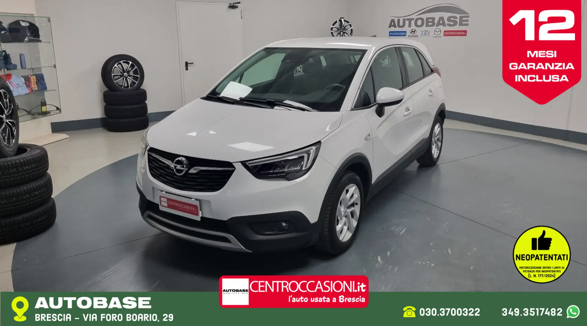 Opel Crossland X 1.2 Innovation 83cv my18.5 Weiß - 1