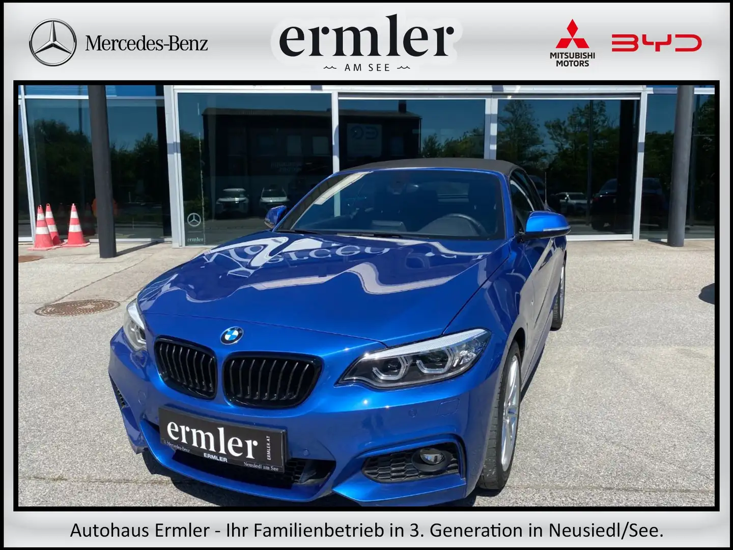 BMW 218 d M Sport PTS Klima RKam Ambi Sportpaket Shz Blau - 1