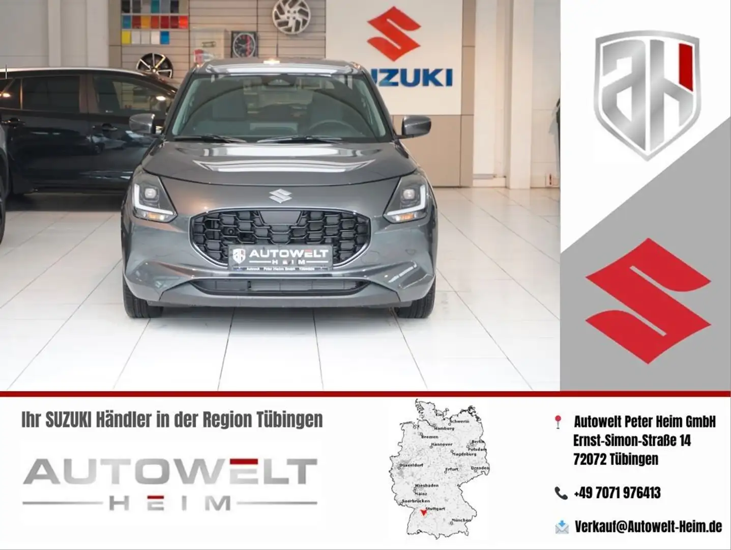 Suzuki Swift Navi*Tempomat*HYBRID*Klima*SHZ Silber - 1