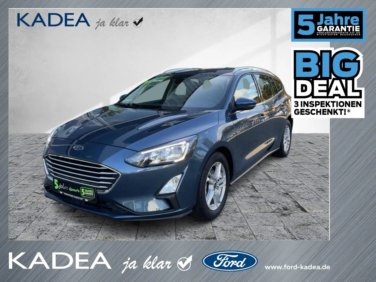 Ford Focus Turnier 1.0 EcoBoost Cool & Connect ACC+KAM Bleu - 1