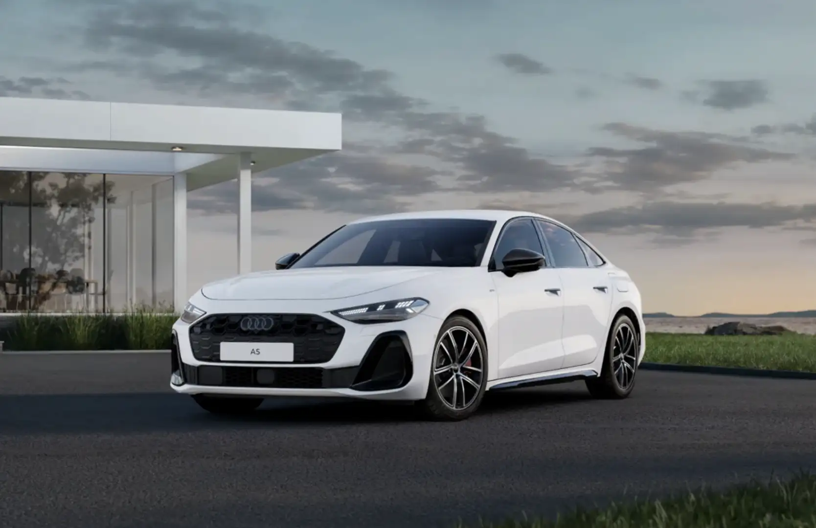Audi A5 e-hybrid Black line quattro S tronic 220kW Blanco - 1