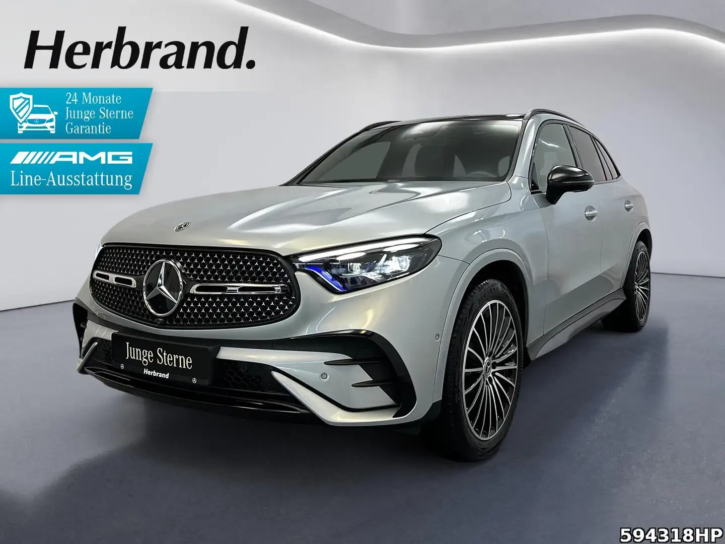 Mercedes-Benz GLC 300 d 4M  AHK Pano Memory 360° DISTRONIC < Silber - 1