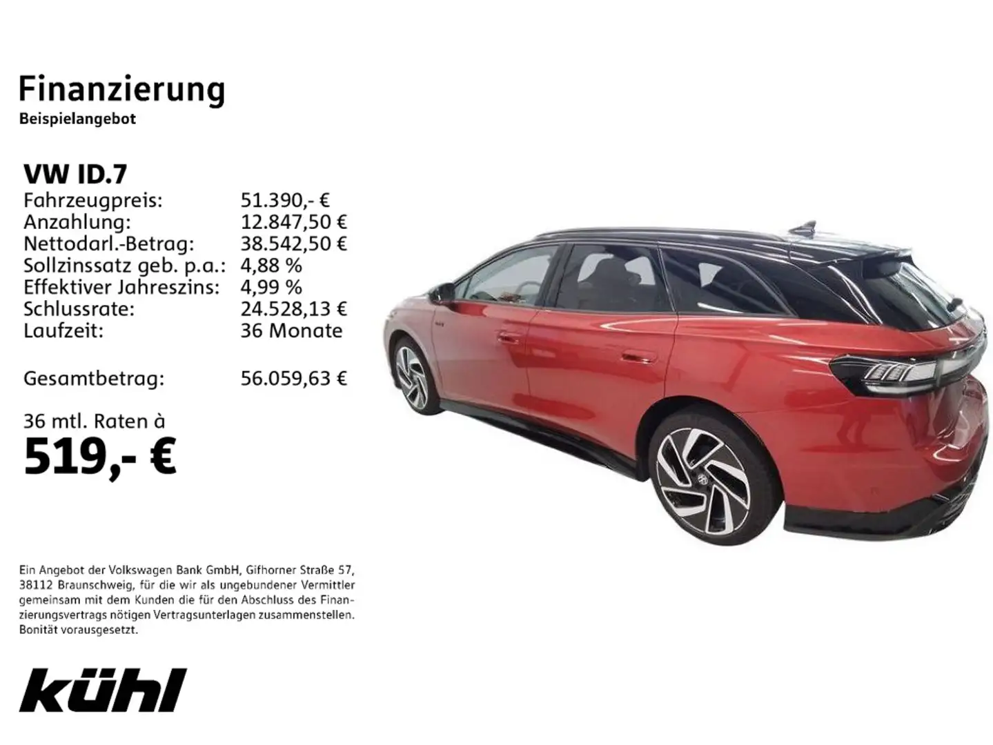 Volkswagen ID.7 Tourer GTX 4M IQ.Light/ACC/HuD/360°/App/Nav Rot - 2