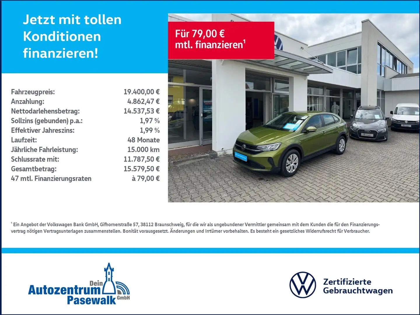 Volkswagen Taigo 1.0 TSI Anschlussgarantie Vert - 1