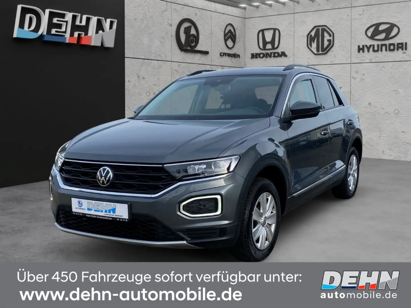 Volkswagen T-Roc 1.5 TSI DSG Style Navi LED Standh.ACC AHK Gris - 2