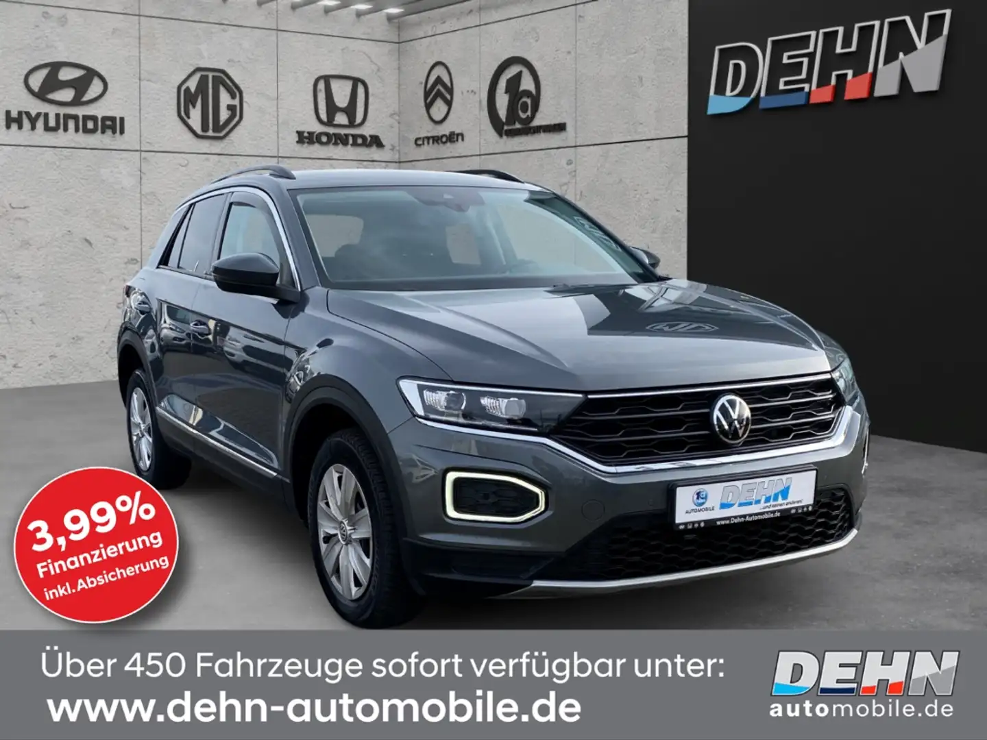Volkswagen T-Roc 1.5 TSI DSG Style Navi LED Standh.ACC AHK Gris - 1