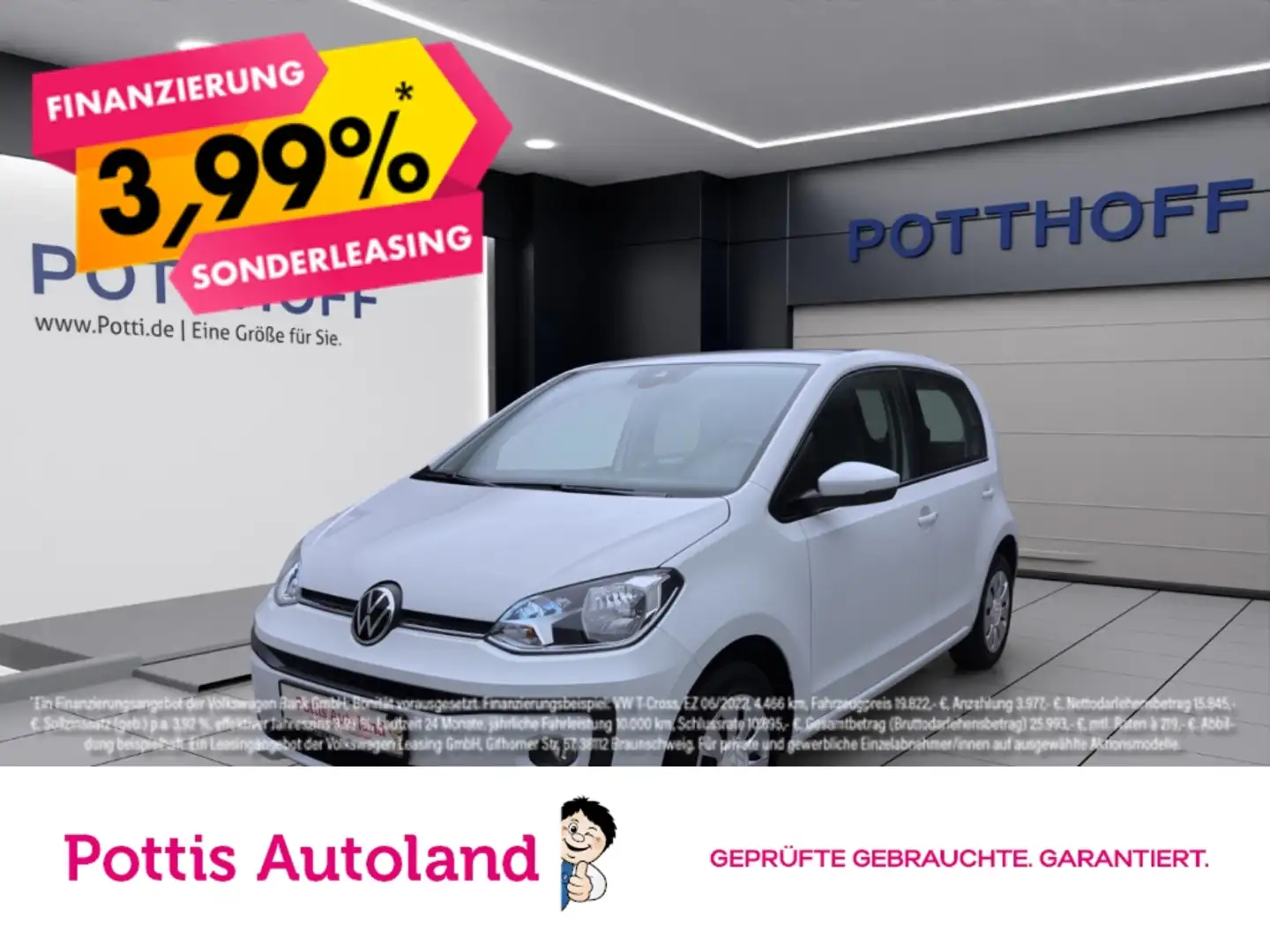 Volkswagen up! 1.0 MPI MOVE UP! KAMERA SITZHZG PDC Weiß - 1