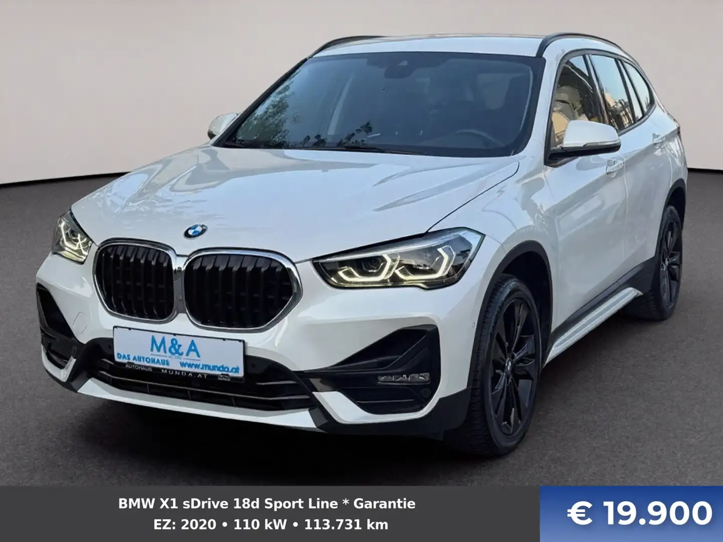 BMW X1 sDrive 18d Sport Line * Garantie Weiß - 1