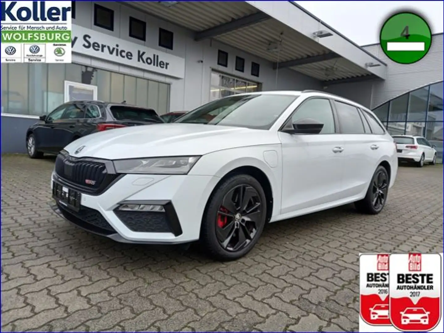 Skoda Octavia Combi RS iV MatrixLED HUD Navi Totwinkel Weiß - 1
