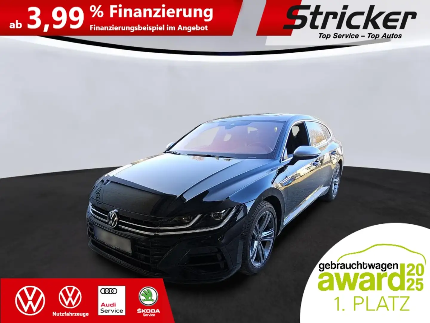 Volkswagen Arteon Shooting Brake R 2.0 TSI DSG 4M 339,-ohne Anzahlu Schwarz - 1