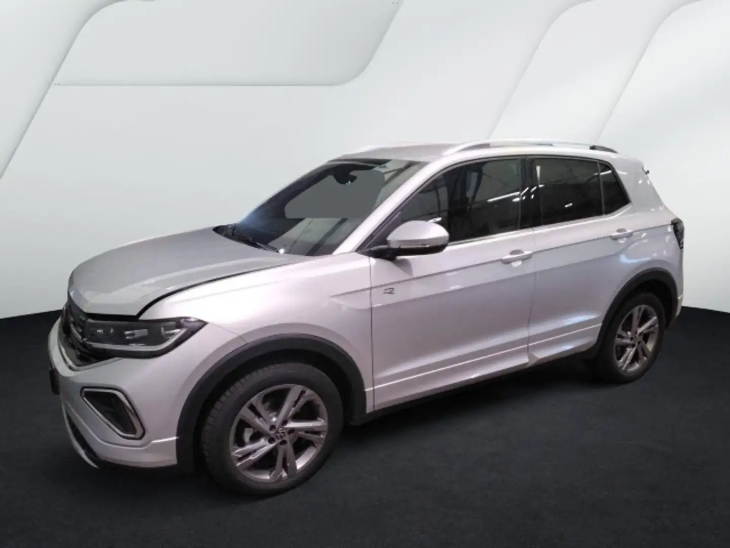 Volkswagen T-Cross R-Line 1.5 TSI DSG LED AHK IQ R-KAM ACC Silber - 2