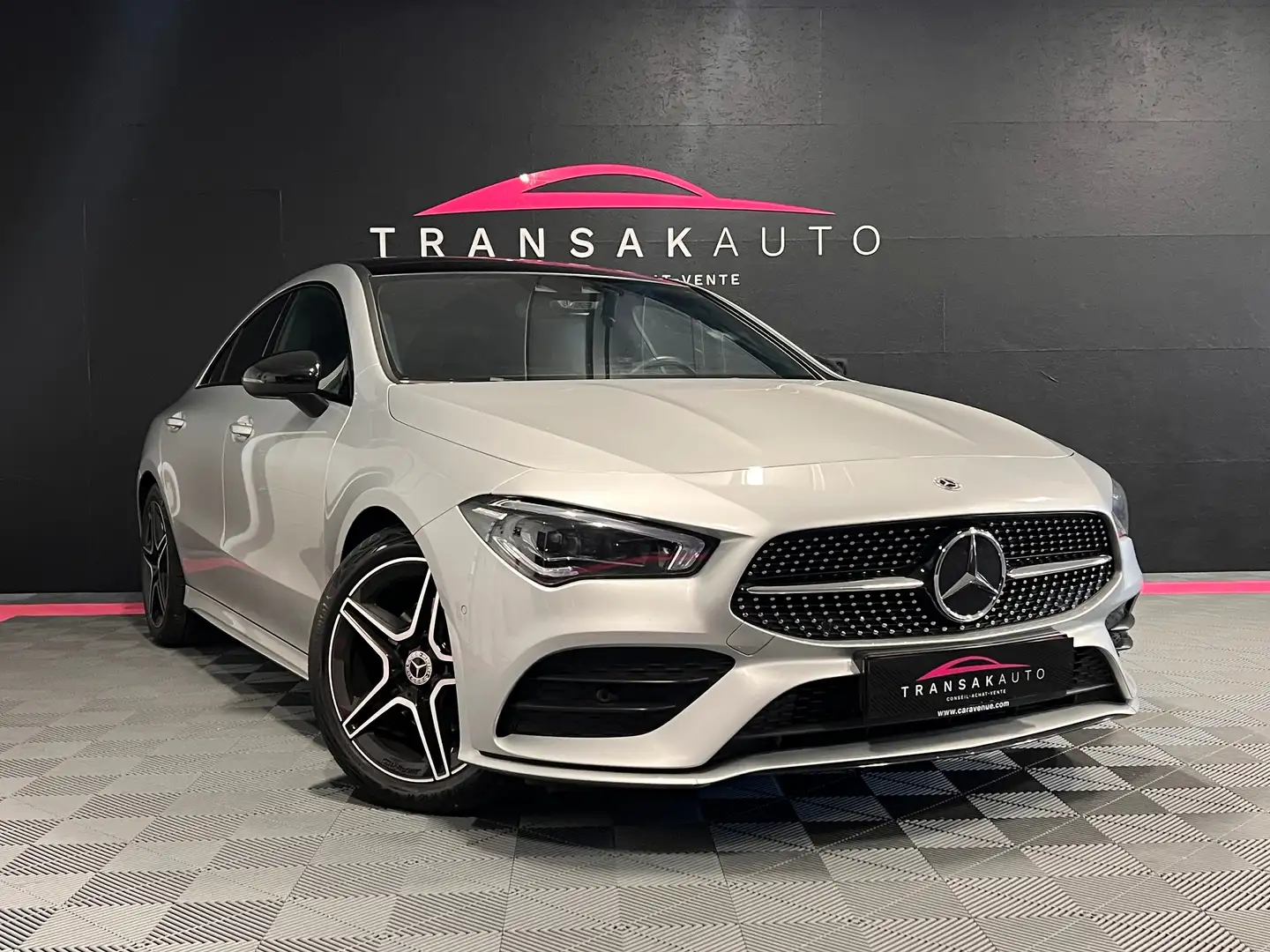 Mercedes-Benz CLA 200 d AMG Line *CARPLAY-EC-AMBIANCE-ALCANTARA* Argent - 1