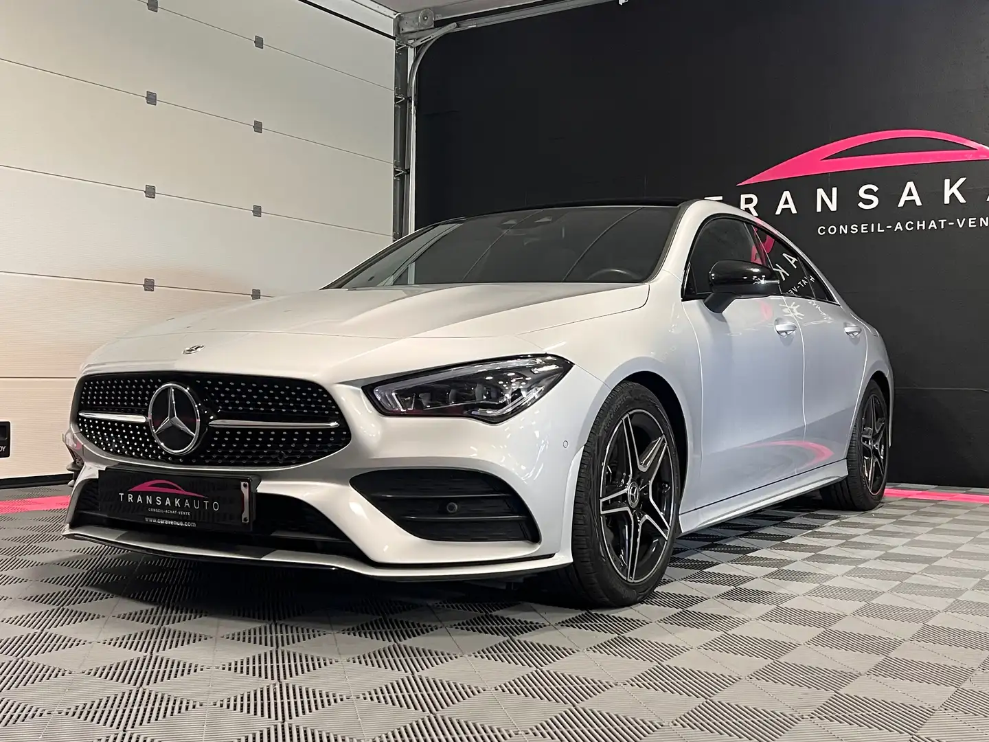 Mercedes-Benz CLA 200 d AMG Line *CARPLAY-EC-AMBIANCE-ALCANTARA* Argent - 2