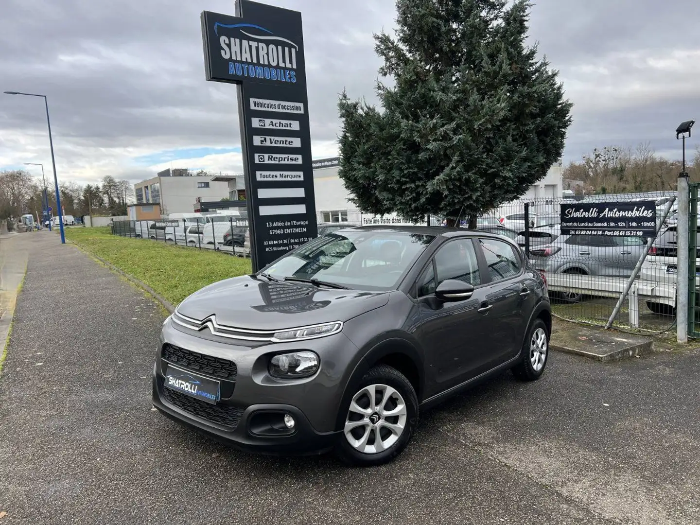 Citroen C3 Citroën CTTE 2Places 1.5 BlueHDi 100ch 1erMain GPS Grau - 1