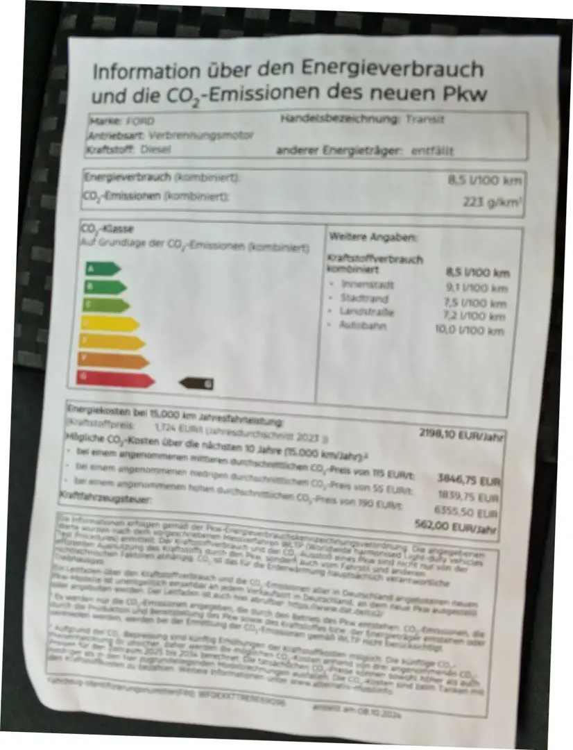 Ford Transit FT 350 L2 Trend FWD 2.0 TDCi DPF Weiß - 2