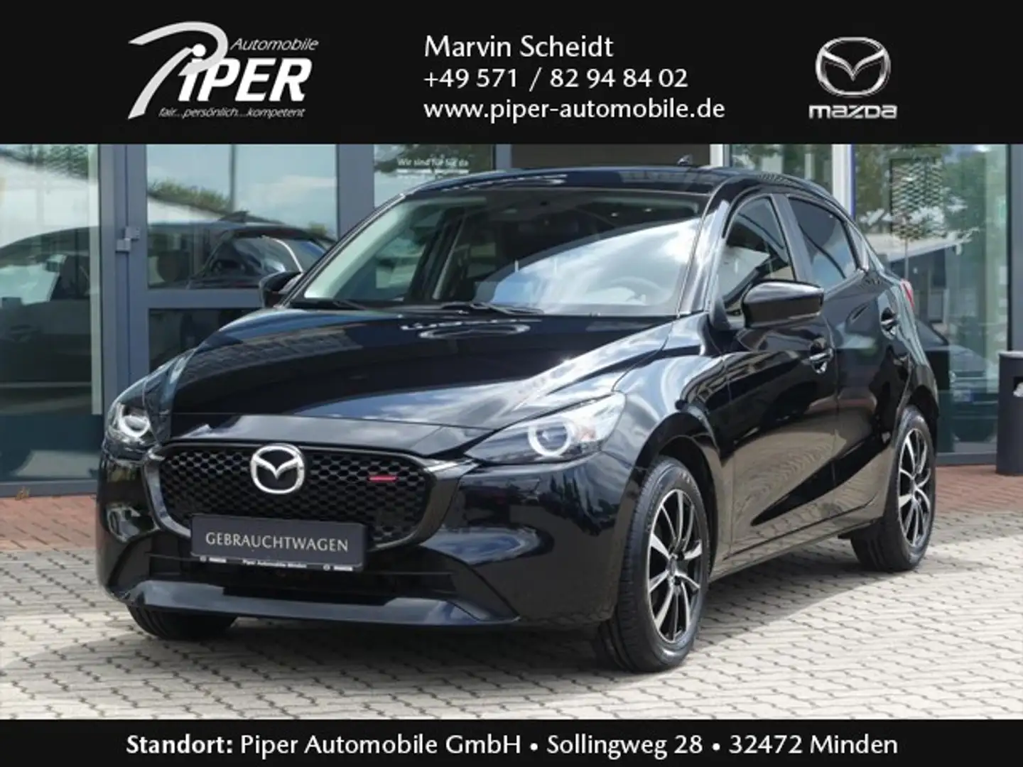 Mazda 2 1.5L e-SKYACTIV G 90ps 6MT FWD HOMURA Schwarz - 1