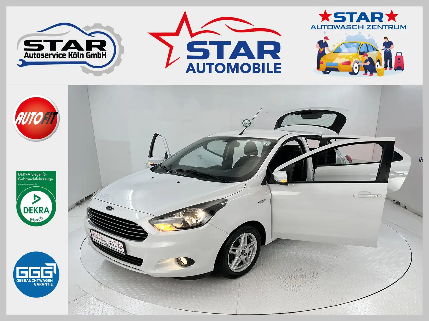 Ford Ka/Ka+ KA + Cool & Sound 1,2 Ti-VCT*KLIMA*ESP*USB*ISP*EU6 Alb - 1