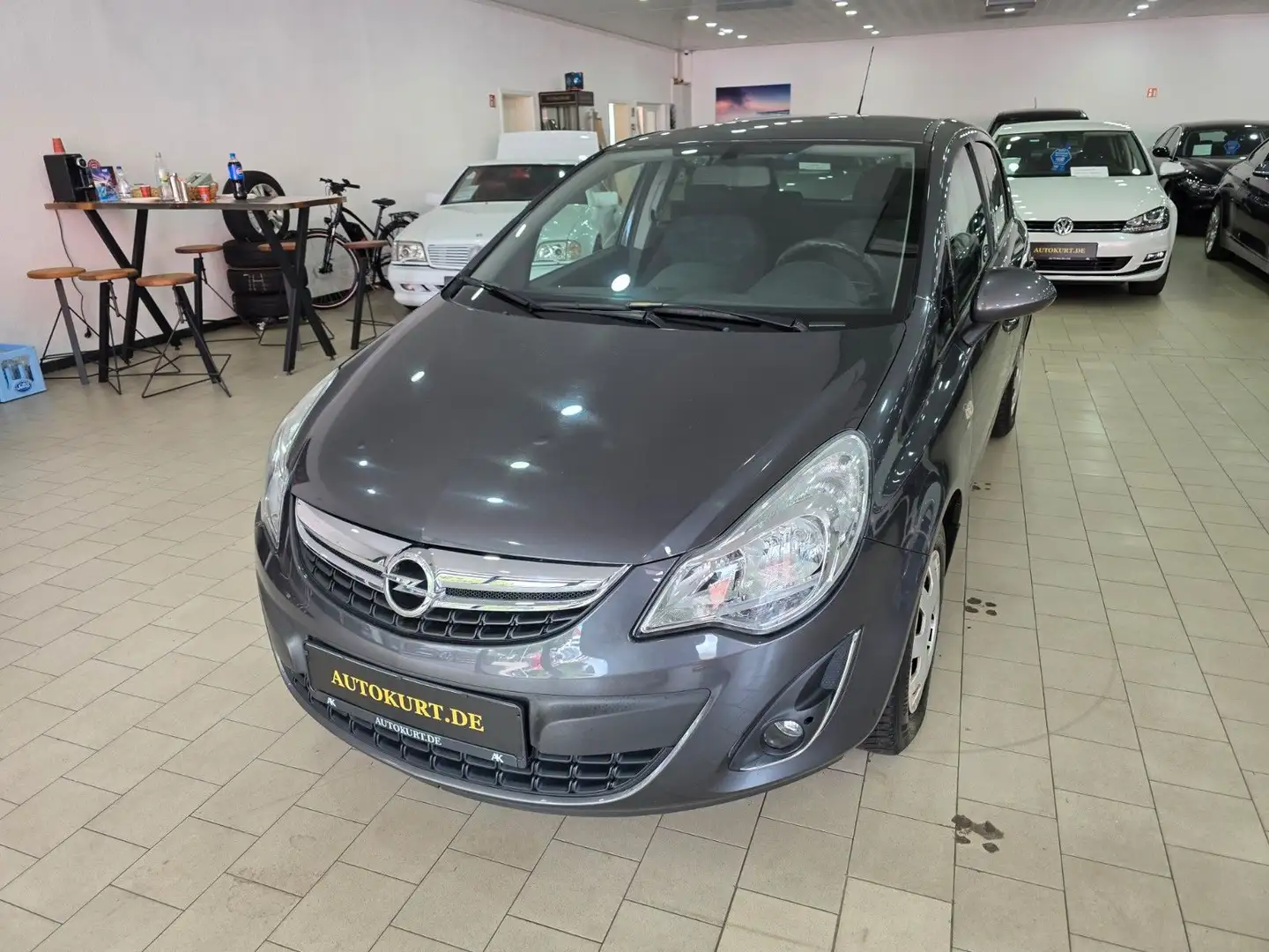 Opel Corsa D Satellite 1.Hand Kette neu Klima Grau - 2