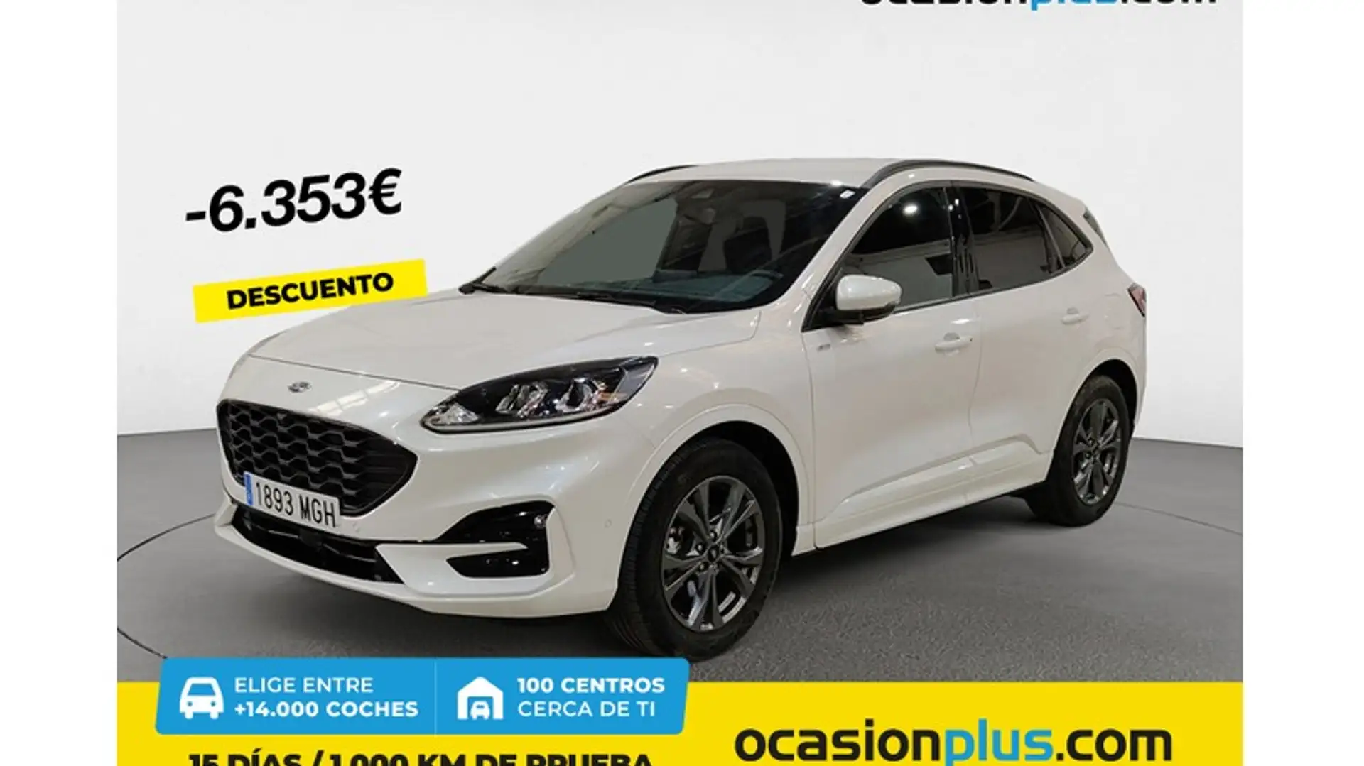 Ford Kuga 2.5 Duratec FHEV ST-Line 4x2 Aut. Weiß - 1