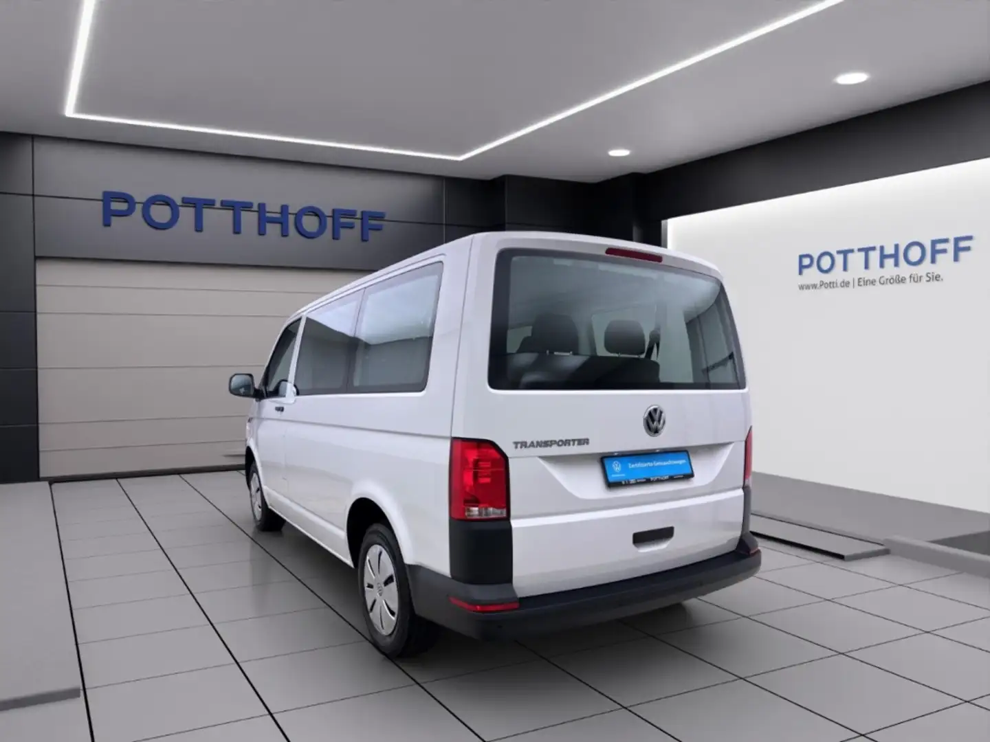 Volkswagen T6.1 Transporter Kombi 2.0 TDI 9-SITZER NAVI KLIMA PDC Weiß - 2