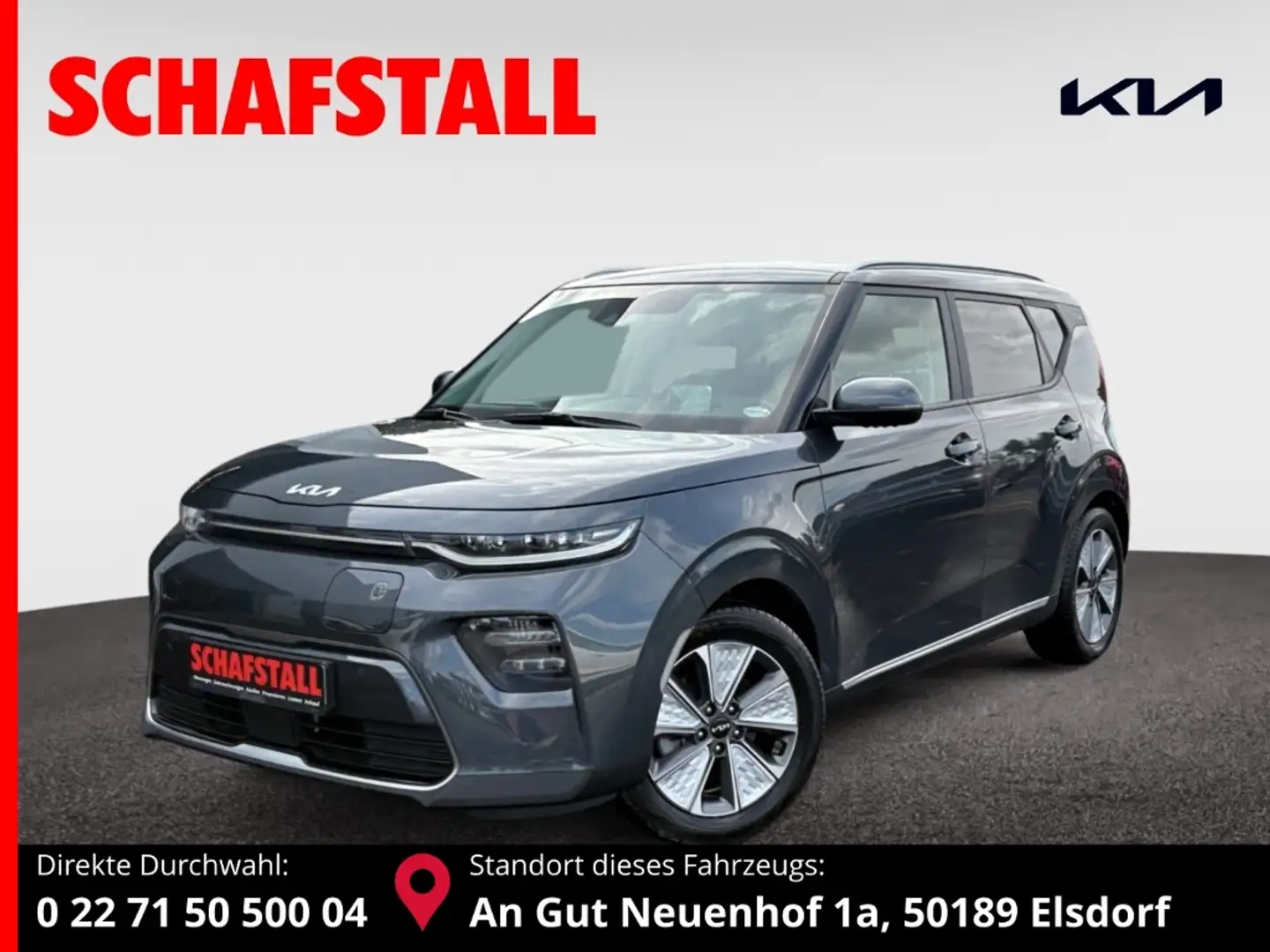 Kia Soul EV Spirit Leder-Paket 3-Phasen HUD Navi Leder Digi Grau - 1