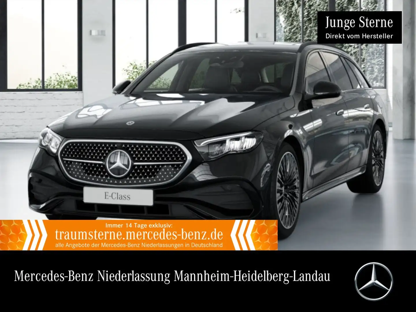 Mercedes-Benz E 300 de T Hybrid AMG Fahrass Burmester Distr. LED Nero - 1