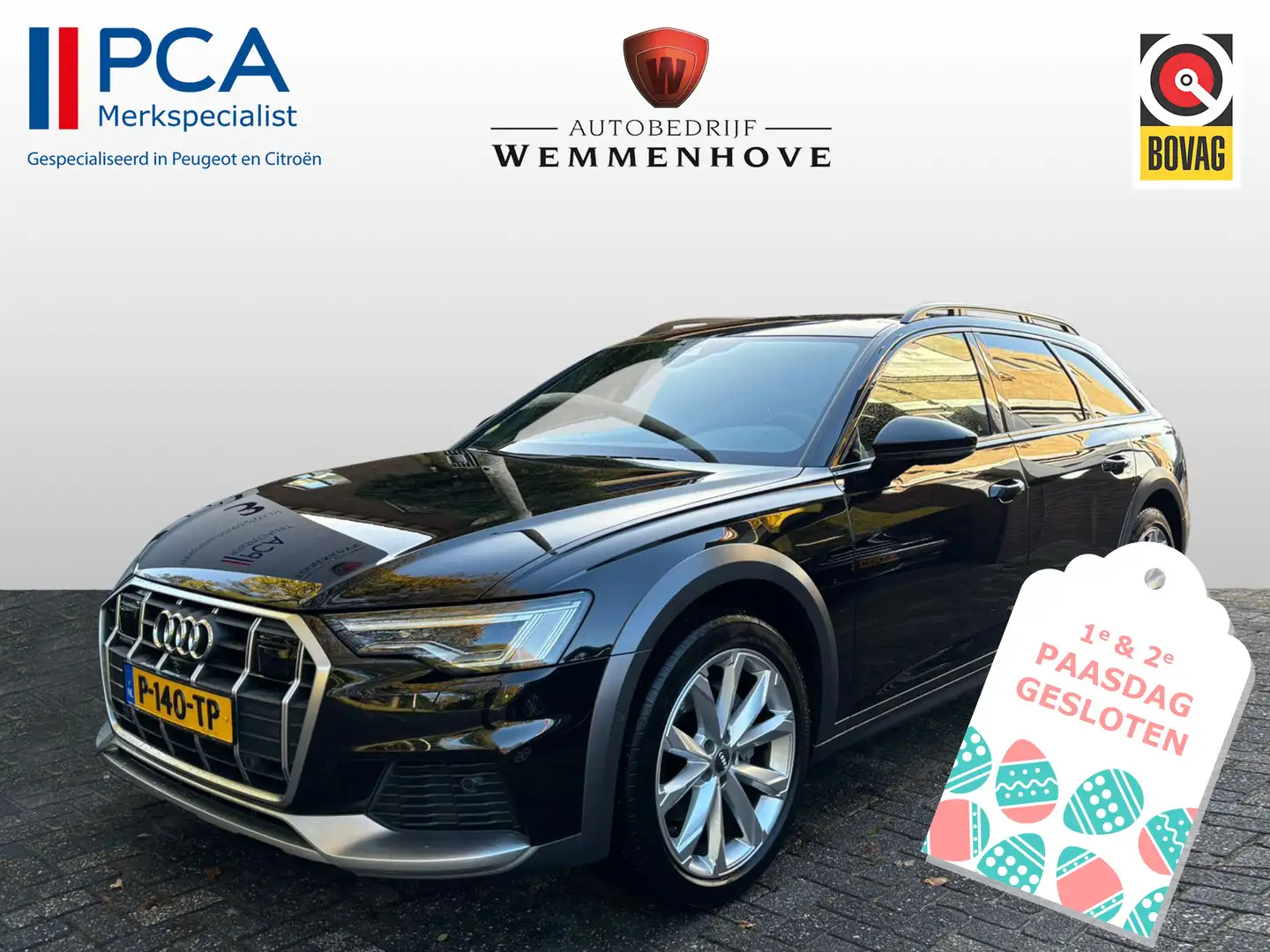 Audi A6 allroad quattro 45 TDI Luchtv/Leer/Navi/Panodak/Trekhaak Negro - 1